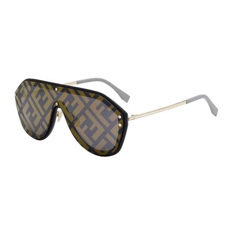 mens fendi sunglasses gold|fendi glasses frames men's.